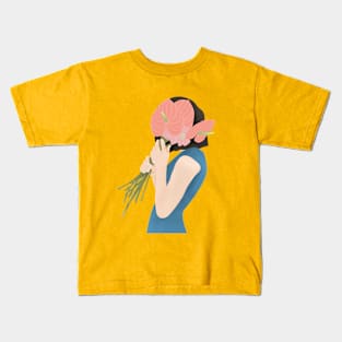 flower shield girl Kids T-Shirt